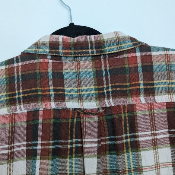 Eddie Bauer Brushed Cotton Plaid Button Down Shacket Jacket Flannel Sz XXL - Picture 11 of 16